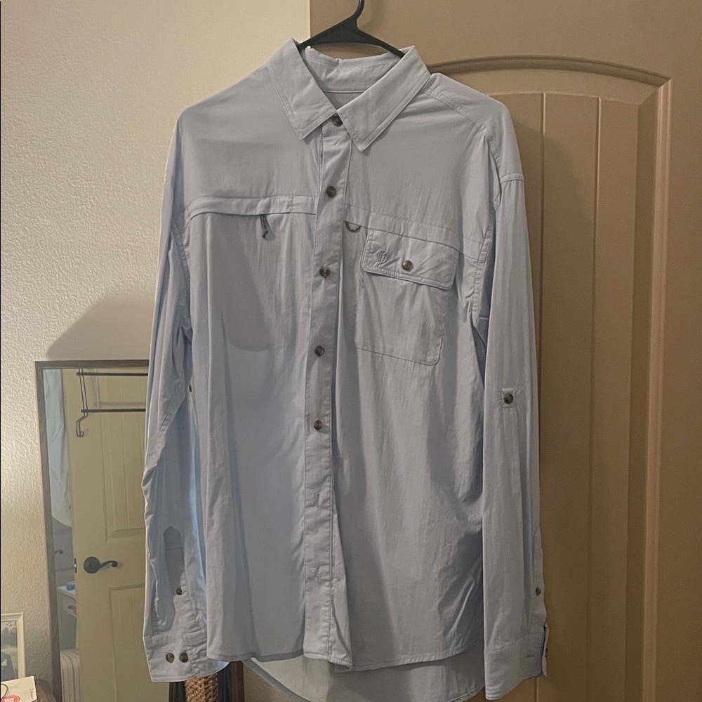 Duck Camp Light Blue Button-Up Shirt
